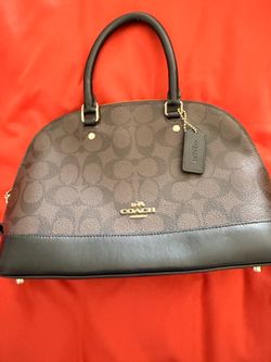 Brown signature Coach purse