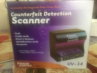 New Counterfeit detection scanner