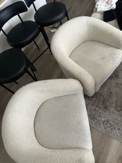 White sofa chairs