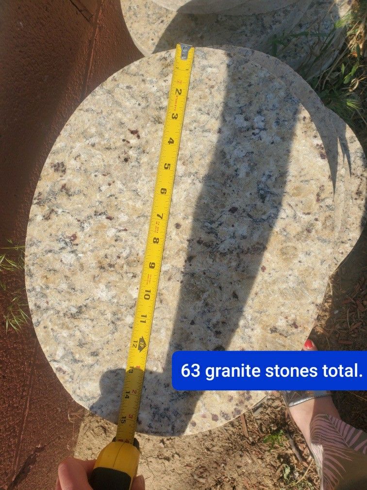 Round Granite smooth stones.