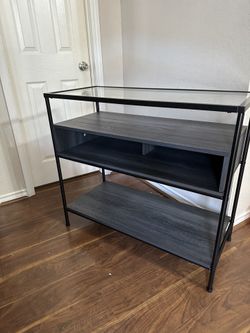 Fulham glass top console table discount