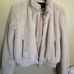 Pink Faux Fur Jacket