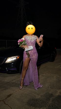 Custom Lavender Prom Dress