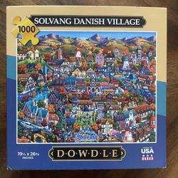 Dowdle Jigsaw Puzzle - Solvang Danish Village – 1000 Piece