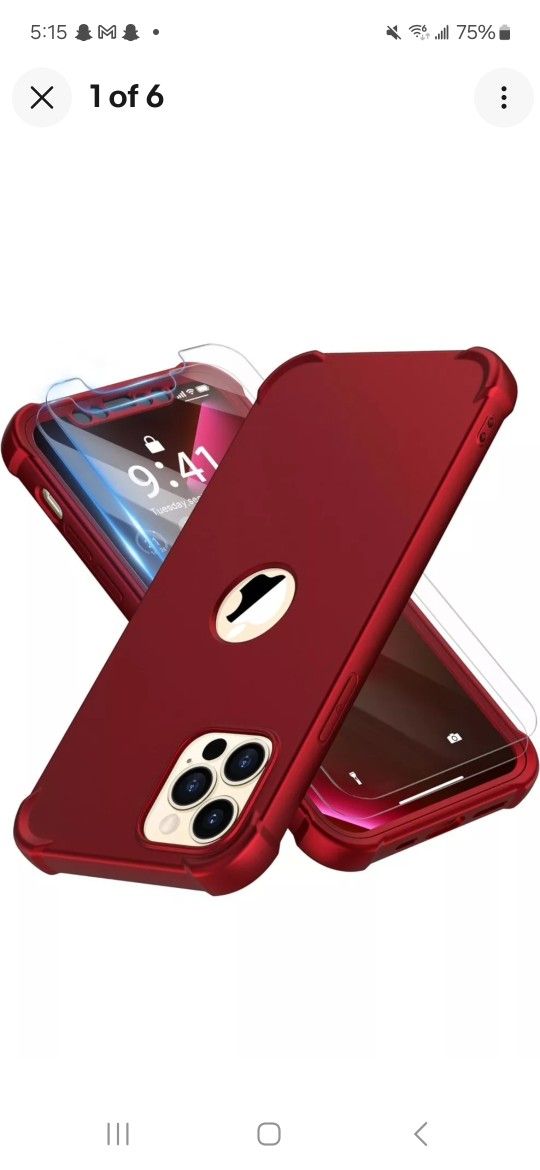 iPhone 12 Pro Max Case, with [2 x Screen Protectors]