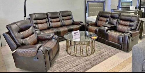 NEW RECLINING SOFA AND LOVESEAT OPTIONAL RECLINER WITH FREE DELIVERY ORDER HERE PAY ON ARRIVAL