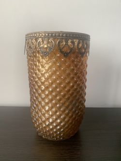 Moroccan Glass Candle Holder