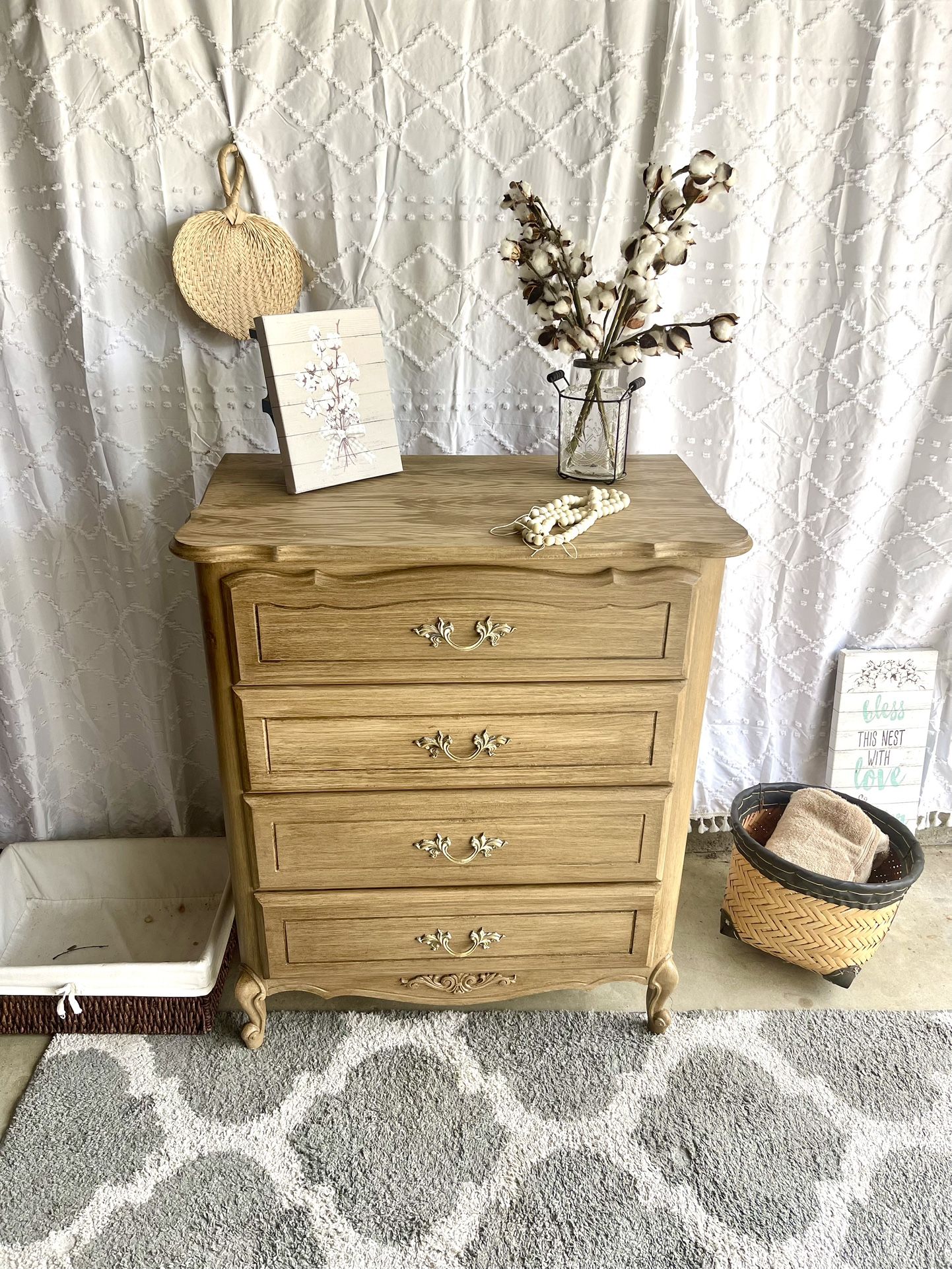 Pottery Barn STYLE French Provincial Medium Bedroom Dresser BOHO Chic