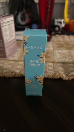 New hand cream vanilla