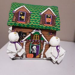 Halloween Decorative Hunted House 9x12in. 