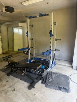 Squat Rack + Equipment