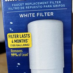 Brita White Tap Water Faucet Replacement Filter, 1 Pack