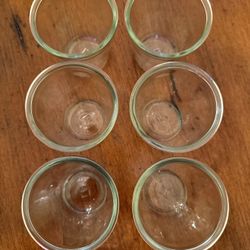 6 Glass Serving Cups 