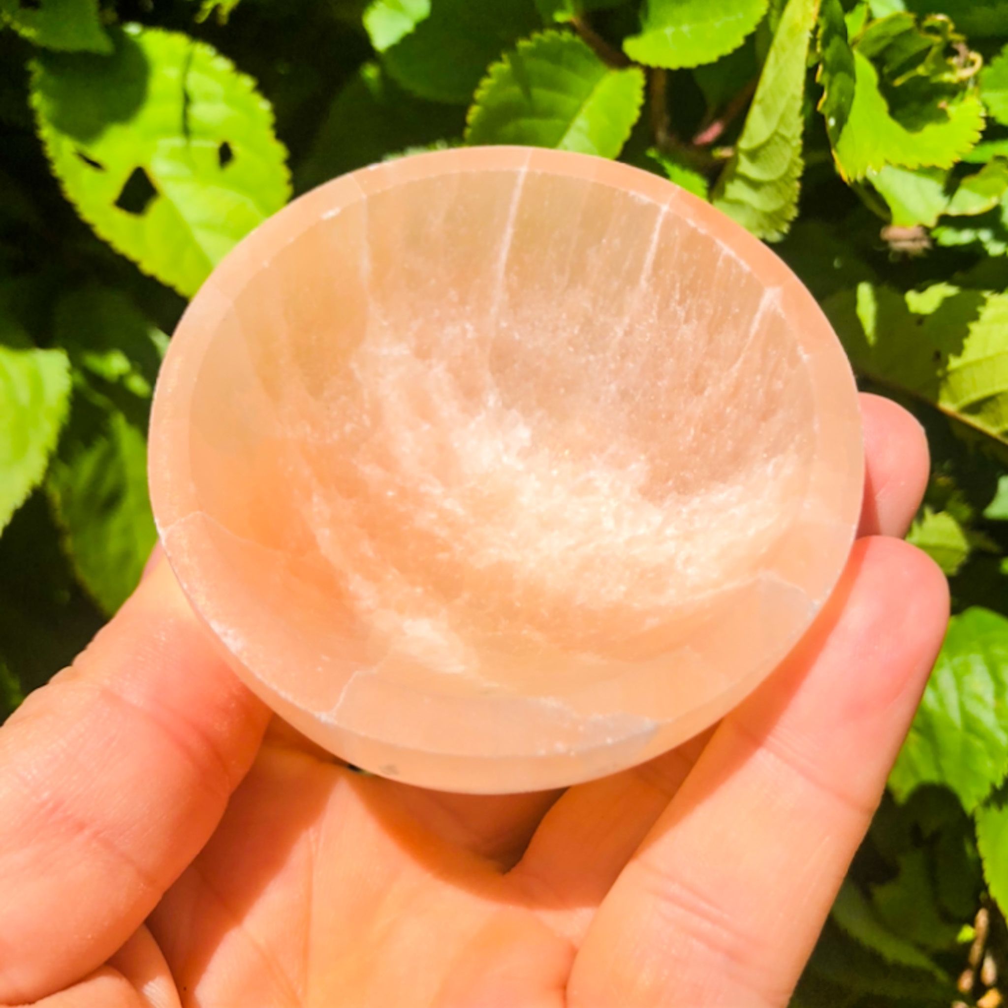 Orange Selenite Crystal Bowl, Energy Clearing & Positive Vibes, Unique Home Décor, Uplifting Atmosphere, Xmas Gift Idea
