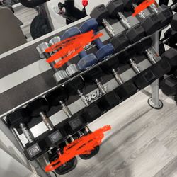 Dumbbells & Rack