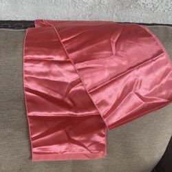 Coral Satin Chair Bow Ties