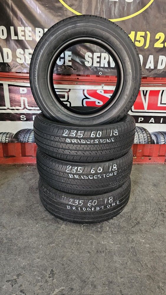 235 60 18 SET 4 BRIDGESTONE INSTALADADS