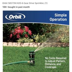 Orbit 6 Gear Drive Sprinklers