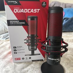 HyperX QuadCast USB Microphone – Great Condition – Streaming/Gaming Mic
