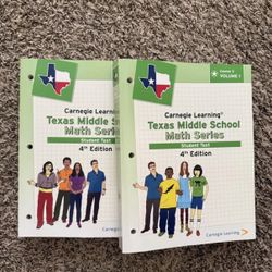 Carnegie Learning Math Series Student Text 4th Edition (both For $10)