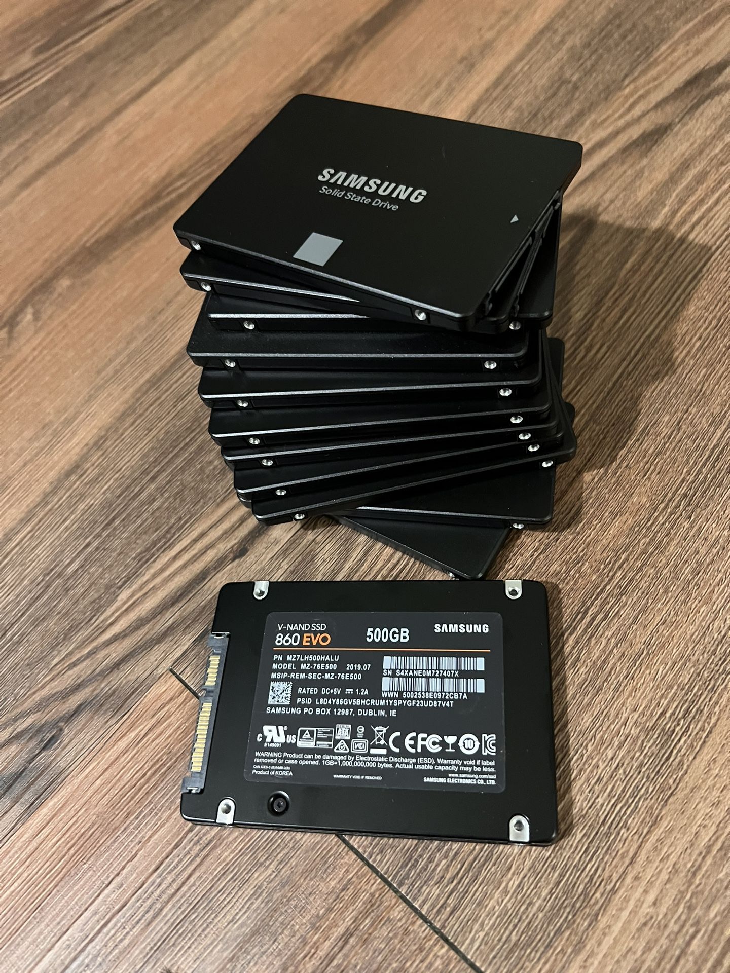 Samsung SSD SATA (MZ-76E500B (MZ 7mm厚⁄SATA⁄正常 【使用時間3436時間】