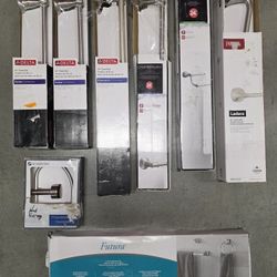 $98 for All,  Lot of (8) DELTA bathroom Towel Bar, Rack, Holders.
