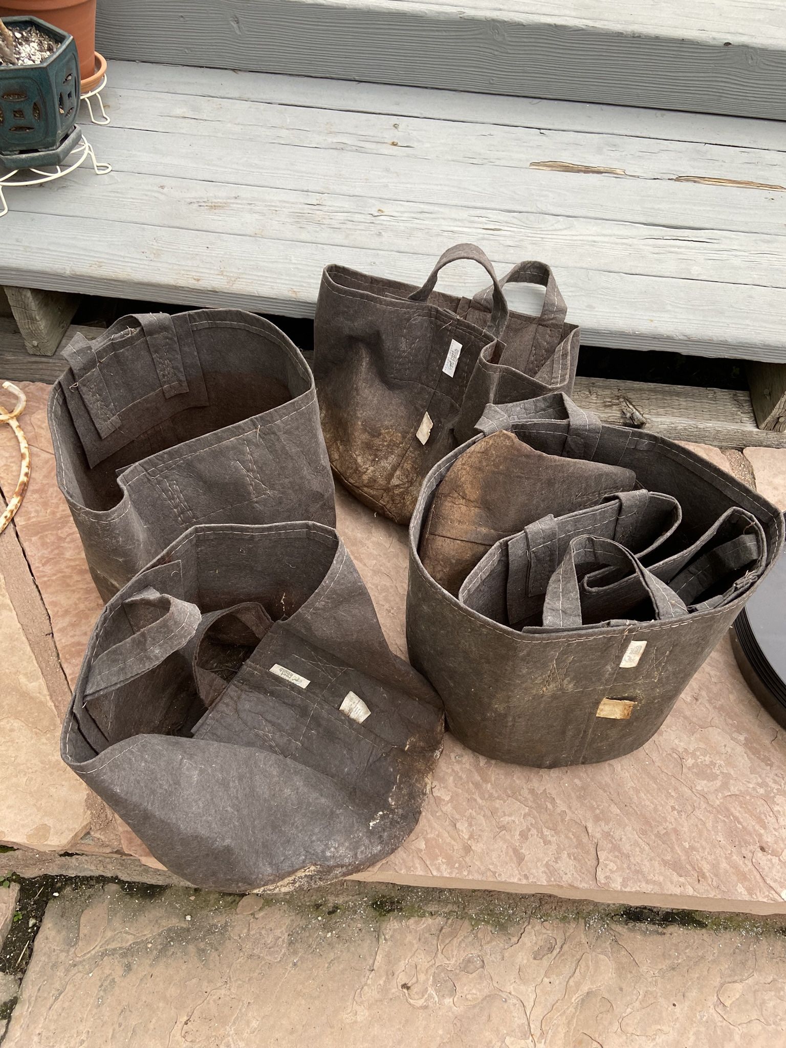 Root pouch fabric pots - 15 gallon and 7 gallon