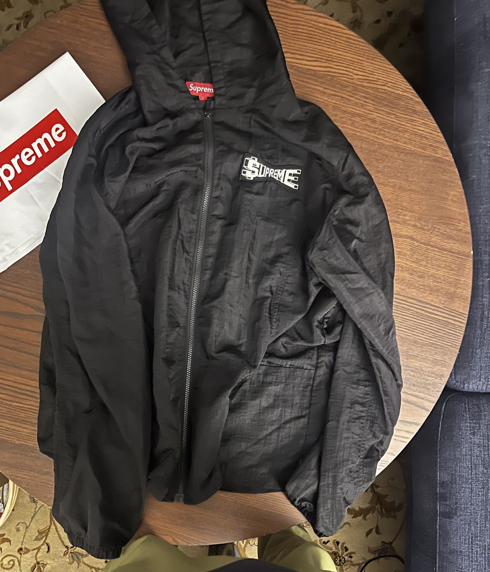 Men's Supreme Skew Jacket SS17 Nylon Hooded