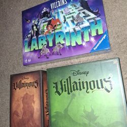 DISNEY VILLAINS,, ALL BRAND NEW SEALED EVERYTHING FOR  $50.00 !!!! PICK UP NOW OR TOMORROW 