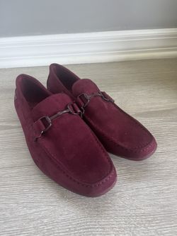 Men’s Burgundy Loafers Size 8