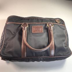 Ralph Lauren black Commuter Briefcase Messenger Bag, Leather, NO strap 