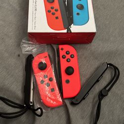 Neon Red Nintendo Switch Controllers 
