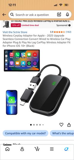 Sctrie Wireless CarPlay Adapter