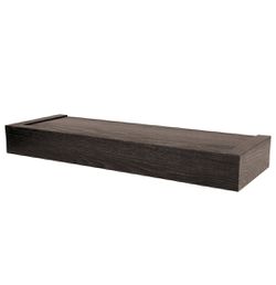 18 inch Single Flat Wooden Design Hanging Shelf for Wall Decor Thumbnail