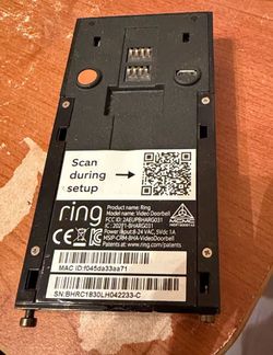 Ring Video Doorbell 2nd Gen, Used, Works Great (Doorbell Only, No Cables)