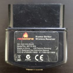 PS2 Kramer Striker Wireless Guitar Hero Controller WITH DONGLE Receiver  Guitar