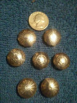 Sterling silver button covers
