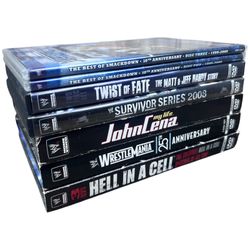WWE Wrestling DVD Lot, Hell In A Cell, Wrestle Mania, John Cena: My Life,