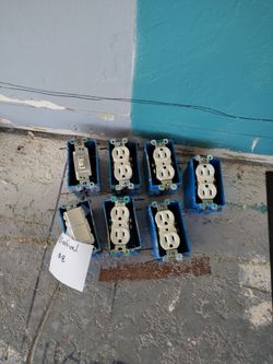 Electrical boxes switches and outlets