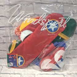 VINTAGE BIPLANE WINDSOCK 