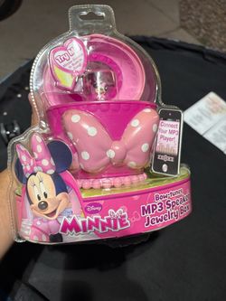 Disney Minnie Mouse Bow-Tunes MP3 Speaker Jewelry Box