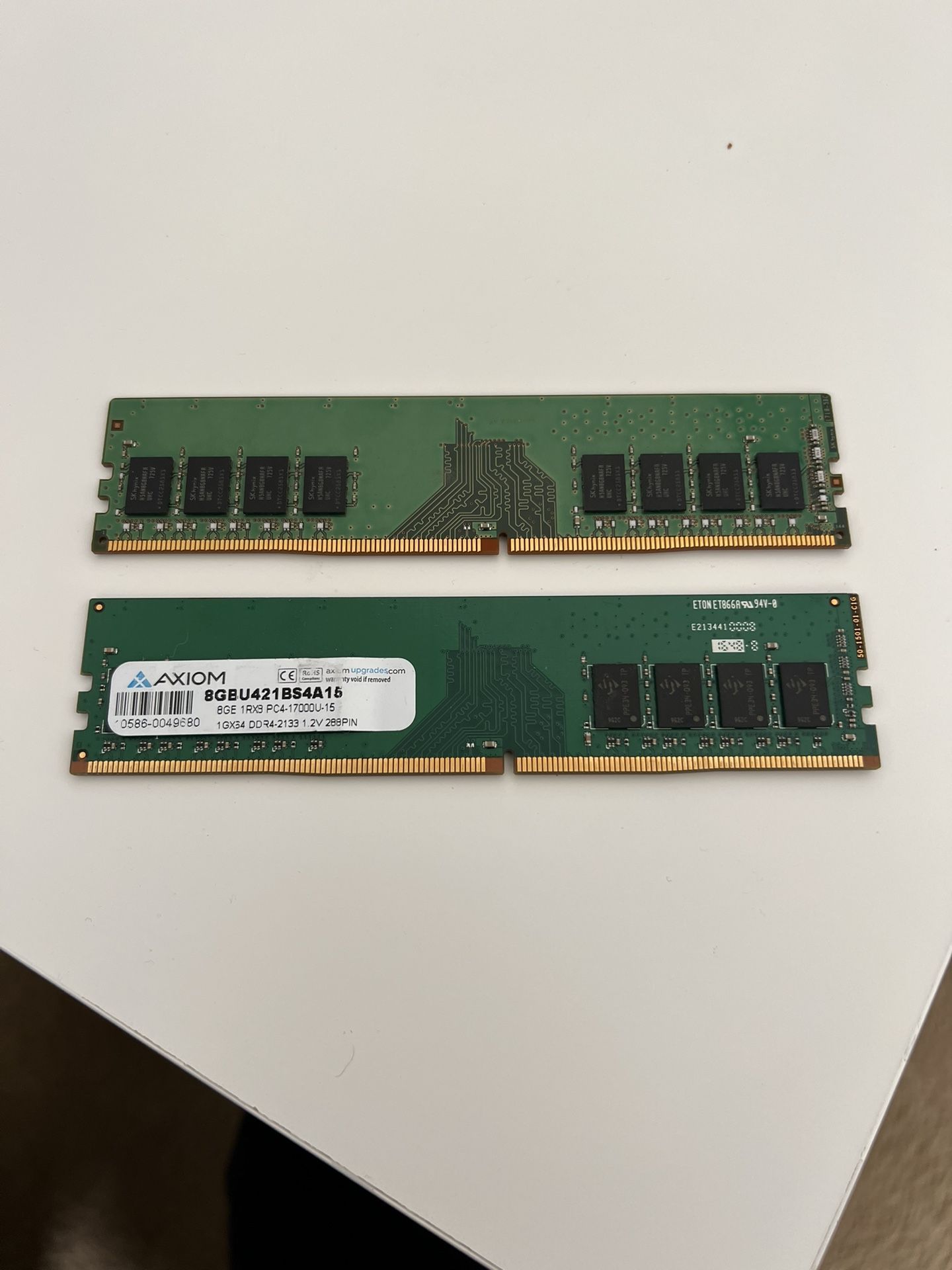 16GB DDR4 2133MHz RAM (8GB each)