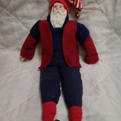 Porcelain Santa Doll 16" Tall