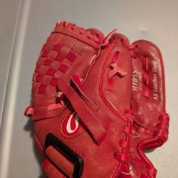 Rawlings Highlight Red LeatherShell Baseball Glove Mitt H105S 10 1/2 Inch - LEFT