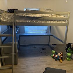 Loft Bed with Desk full size