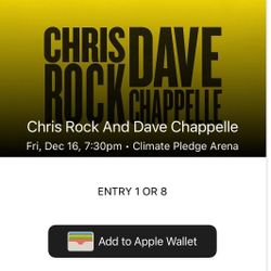Chris Rock/Dave Chappelle tickets