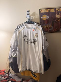 Real Madrid Adidas Authentic Soccer Jersey 