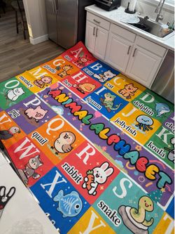 Huge 9x12 Kids Learning Rug Mat