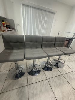 Gray bar stools 4