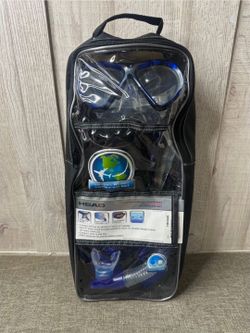 Brand New Head by Mares Snorkeling Set - Small / Blue (Never Used)